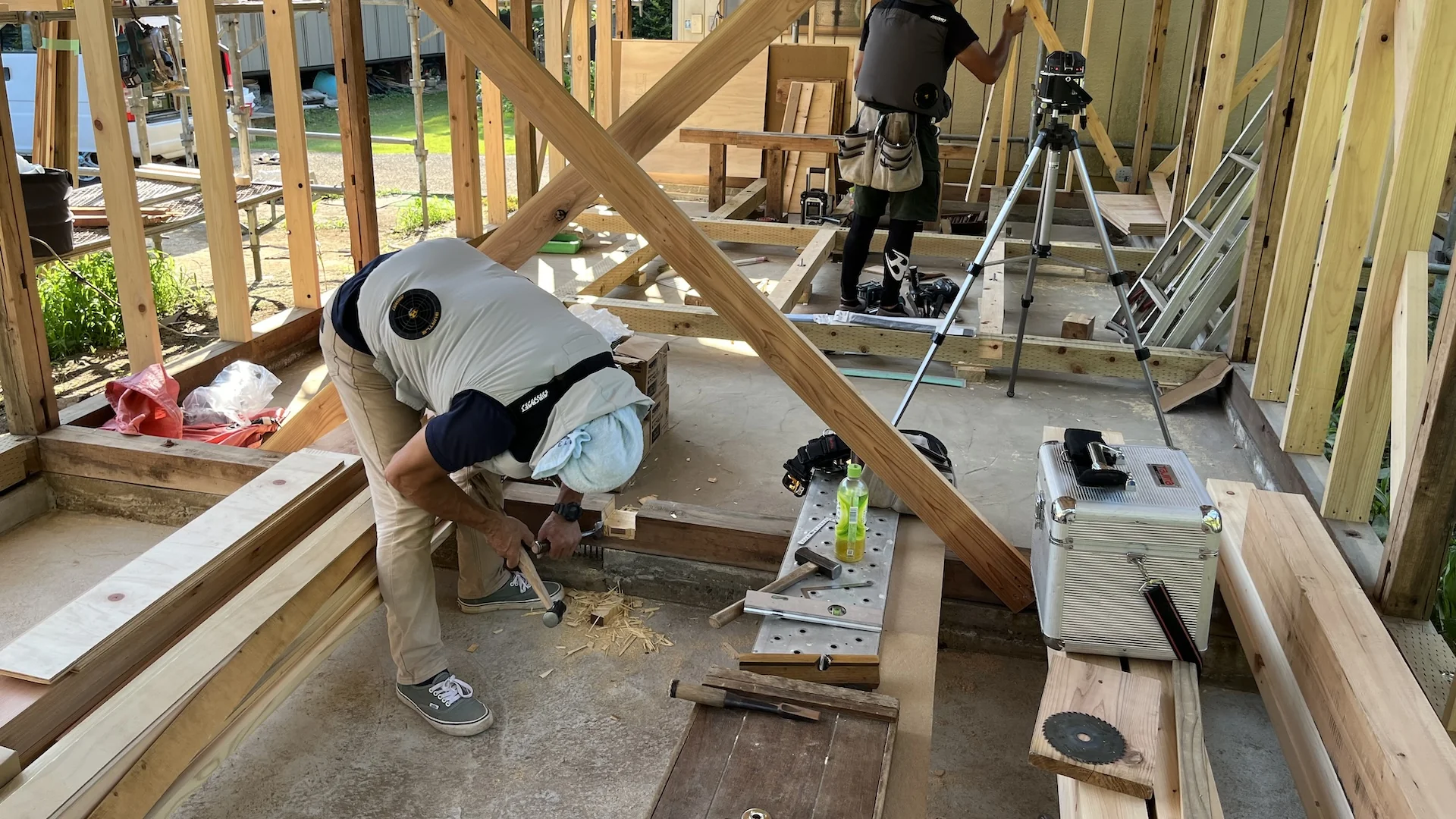 インテックのリフォーム工事現場